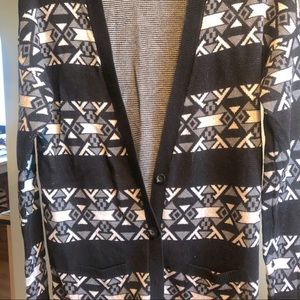 Black and Grey Cardigan